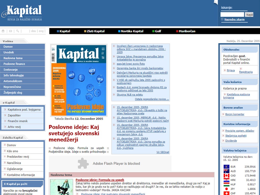 Prenova finančnega portala Kapital